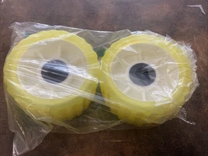2 Pack - Wheels - C.E. Smith Ribbed Trailer Roller Replacement - Yellow - 3”x5” - Picture 1 of 7