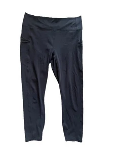 Fabletics Oasis Pureluxe High-Waisted Cropped Leggings Black Plus Size 2X - Picture 1 of 2
