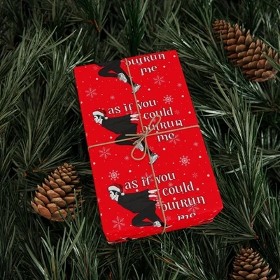 Edward Cullen As If You Could Out Run Me, Twilight Movie Inspired Wrapping Paper - Image 1 of 3