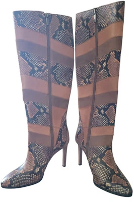Vince Camuto Saraalan Knee High Boots Women's Size 9.5 Snake Skin Look New 👢 - Image 1 of 4