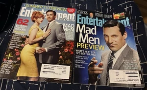 Entertainment Weekly Magazine Mad Men Issues 2008 & 2012 Pre-owned - Picture 1 of 1