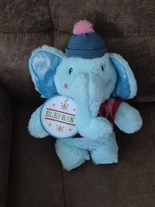Peluche elefante natalizio A163 Fai credere idee Natale 10" peluche Lovey - Foto 1 di 6