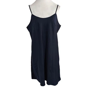 Vestido sin cordones Nanette Lepore ajustable con correa de espagueti para mujer talla 14 azul marino - Imagen 1 de 10