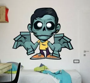 Zombie Junge Wandtattoo, Zombie Vinyl Aufkleber, Zombie Wanddekor, Zombie Wand - Bild 1 von 10