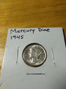 1945-P Silver Mercury Dime AU - Picture 1 of 2