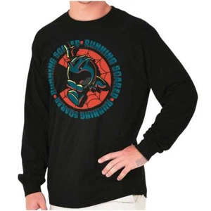 Spooky Halloween PACMAN Game Running Scared Long Sleeve Tshirt for Men or Women - Picture 1 of 7
