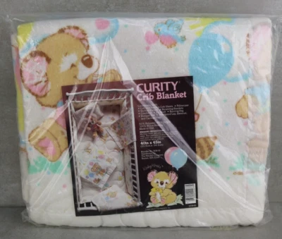 Manta de bebé polar Kirby Koala Bear de colección “Seguridad” nueva en paquete 1985 Foto 1 de 4