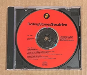 The Rolling Stones - Sexdrive RARE promo CD single w/ edit & remix + 12" mix '91 - Picture 1 of 1