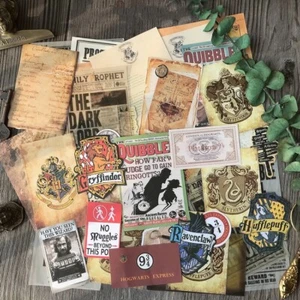Harry Potter hogwarts Vintage junk journal kit pack, card, journal scrapbook - Picture 1 of 10