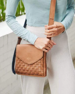 Basket Weave Crossbody - Picture 1 of 9