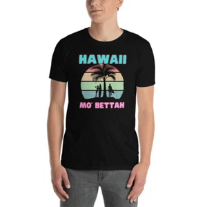 T-shirt palma surfista hawaiano dire aloha con MO' BETTAH - Foto 1 di 4