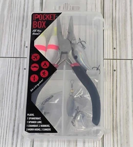 Profishiency Fully Loaded Pocket Tackle Box - Spinnerbait, Lure, Pliers, Bobbers - Picture 1 of 6
