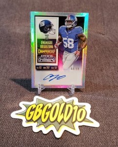 2015 Contenders Championship Ticket /99 Owamagbe Odighizuwa Rookie Auto RC