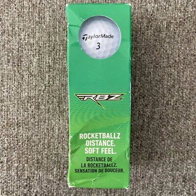 Nuevo paquete de 3 pelotas de golf TaylorMade RocketBallz suaves de compresión 60 Foto 1 de 4
