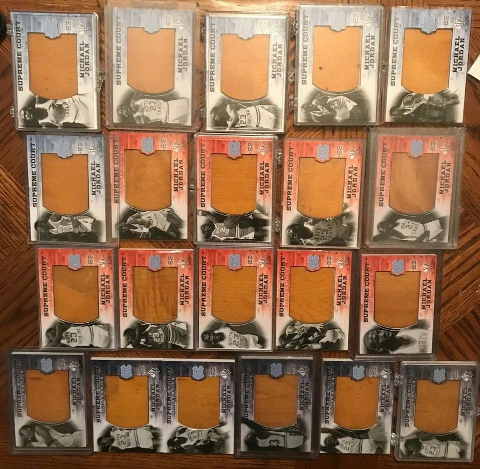 2010 SP AUTHENTIC SUPREME COURT AUTHENTICS GAME HUGE FLOOR MICHAEL JORDAN 23 UNC - Image 1 of 1