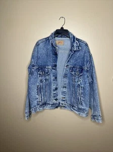 Vtg. Levis Mens XL Extra Large Acid Stone Wash Denim Jacket Red Tab 70507 0219 - Picture 1 of 11