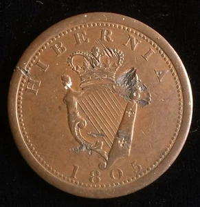 Canadian Token Hibernia 1805 For Public Accommodation One Penny Charlton AM2 - Picture 1 of 2