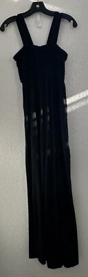 Mono de mujer con tiras con tubo ajustado jersey pierna ancha pequeño Lagenlook Boho Foto 1 de 4