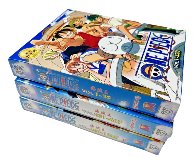 DVD One Piece Box 1, 2 e 3 - Episódios 1 Ao 130 Dublado