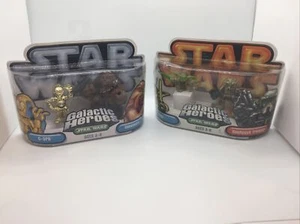 Star Wars Galactic Heroes C-3PO, Chewbacca, Yoda, Kashyyyk Trooper LOT New  - Picture 1 of 5