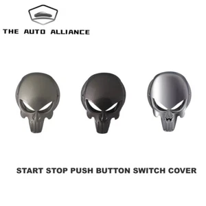 Car One Click Start Button Car Engine Start Stop Lever Starter Cover Skull Style - Bild 1 von 8