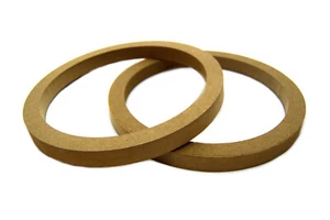 MDF Rings for 12" Speaker Spacer Mounting PAIR Car Audio 3/4" Thick - Picture 1 of 2
