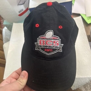 ESPN BCS Bowl Championship Series Black Baseball Hat Cap Adjustable - Picture 1 of 5