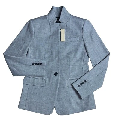 J. Crew Heather Gray Regent Blazer in Four-Season Stretch Jacket Womens Sz 2 - Image 1 of 4