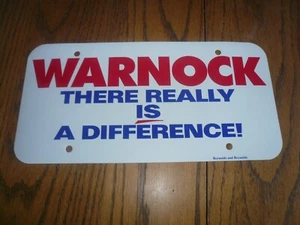 WARNOCK There Really Is A Difference Rubber/Plastic License Plate Tag - NOS - Picture 1 of 2