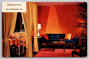 1960s Advertisement Hushalon Acoustic Walls (William Pahlmann Designer) Ad Card - Picture 1 of 4