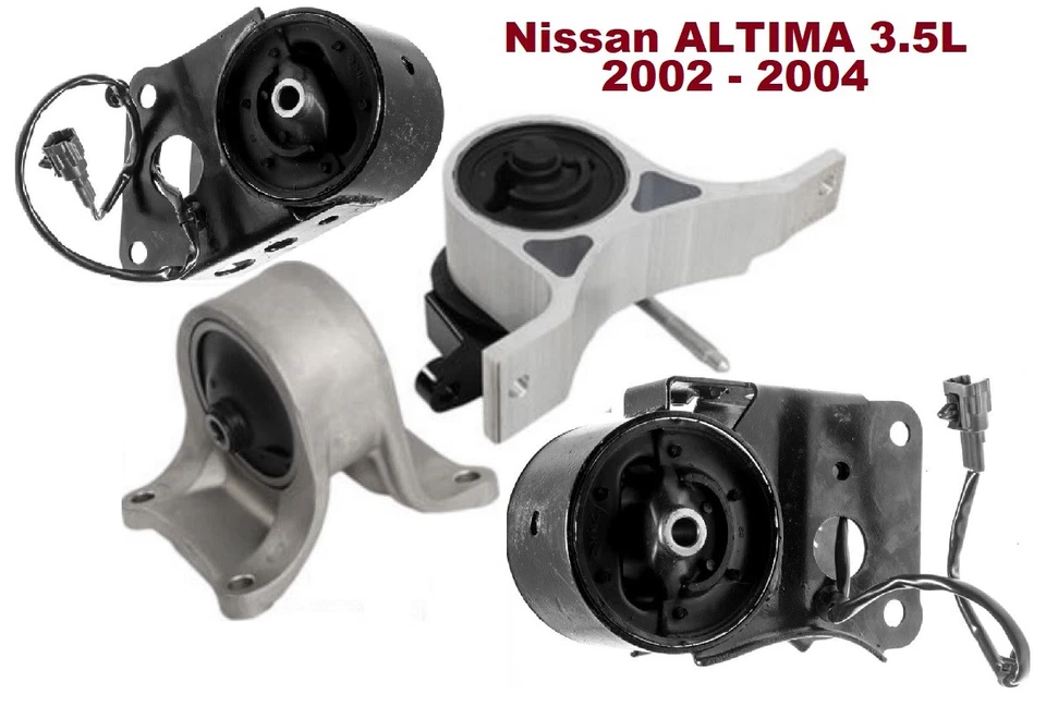 9M1308 4 piezas soportes de motor aptos para motor Nissan Altima automático 3,5 L 2002-2004 y transmisión Foto 1 de 1