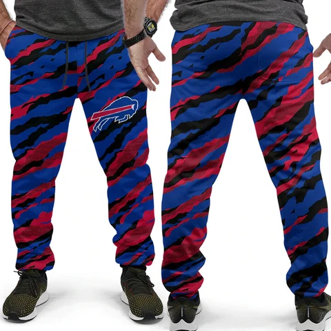 Buffalo Bills Mens Football Sweatpants Casual Drawstring Trousers Training Pants Cover