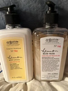 New SET of Bath & Body Works C.O. Bigelow Lemon Body Lotion & Hand Wash 10 Oz. - Picture 1 of 6