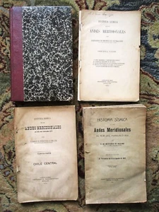 1911 GESCHICHTE der ERDBEBEN in den ANDEN - 5 TEILE in 4 BÄNDEN Santiago, Chile - Bild 1 von 12