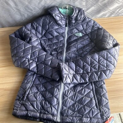 NWT The North Face Womens Thermoball Hoodie Size Small Greystone Blue/purple - Image 1 of 4
