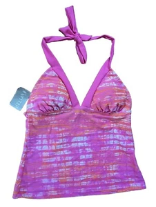 NEW y2k deLiA's Halter Tankini Swim Top Size Small Vintage 90s  - Picture 1 of 4