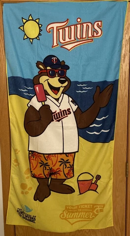 Minnesota Twins T.C. Bear MLB  Beach Towel (SGA) (New) Cover