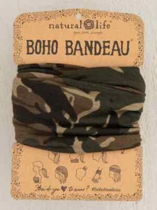 Natural Life Boho Bandeau Olive Camouflage - Bild 1 von 2