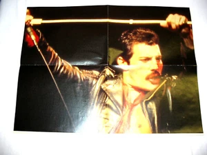 FREDDY MERCURY - Rennbahn Express Poster gefaltet Sammlerstück - Bild 1 von 2