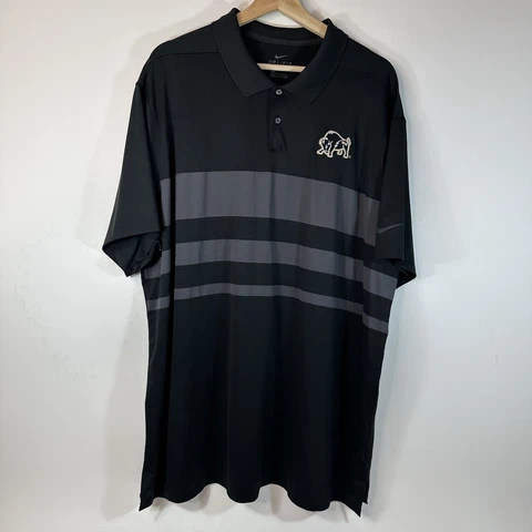 Nike Dri Fit Colorado Buffaloes Polo Shirt Black Gray CU Mens 2XL XXL Cover