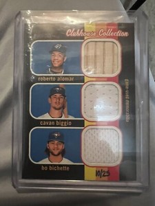 2020 Topps heritage triple relic clubhouse collection. 10/25   Bo Bichette RC