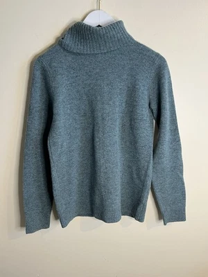 Uniqlo Women’s Teal 100% Pure New Wool Turtleneck Pullover Sweater Size Medium - Image 1 of 4
