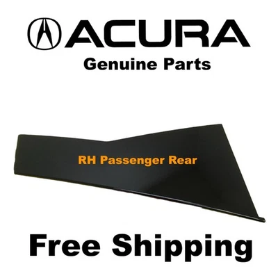 2014-2020 Acura MDX Door Window Molding Trim Pillar Glass Passenger Rear RH OEM - Image 1 of 4