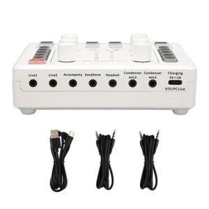 1set M8 Soundkarte Tragbare Audioverarbeitungsgeräte Vielseitige Anwendungen - Bild 1 von 13