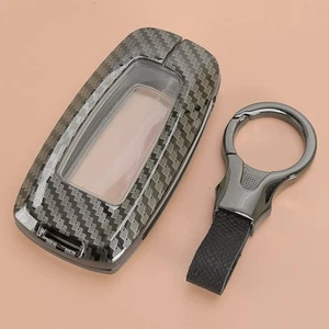 Car Key Fob Case Cover Chain Fit for Ford Edge Explorer F150 Mustang Lincoln - Picture 1 of 4