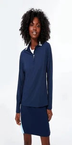 Neu mit Etikett Addison Bay x Biesen marineblau & weiß Key West Polo Größe Large 108 $ - Bild 1 von 8