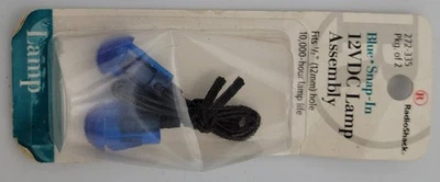 Conjunto de lámpara Radio Shack 272-0335 azul a presión 12 VDC (paquete de 2) Foto 1 de 3