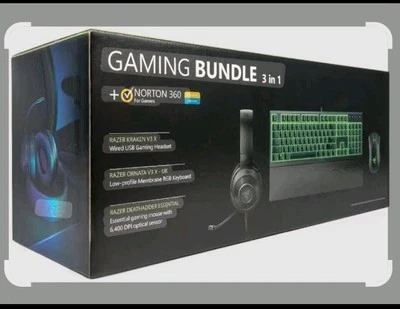 Razer Gaming Bundle 3 in 1 +Norton 360 12 Months.  - Image 1 of 3
