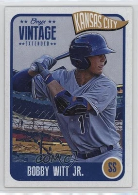 2020 Onyx Vintage Extended Bobby Witt Jr #VEBW - Image 1 of 2