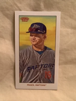 2020 Topps T206 Wave 3 #32 Andy Pages - Piedmont - Image 1 of 2